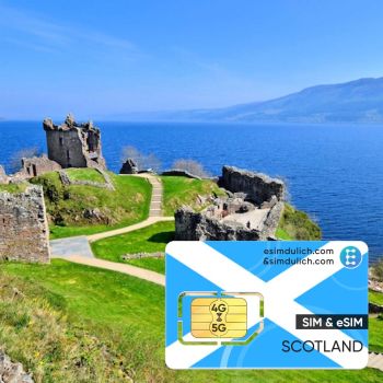 Sim Du Lịch Scotland 15 Ngày Tốc Độ Cao